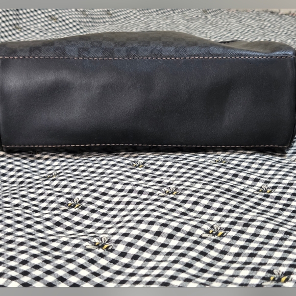 Vintage Liz Claiborne Black Monogram Small Crossbody Bag - Picture 6 of 14